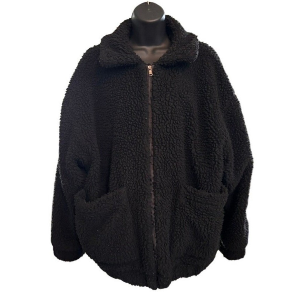 I.AM.GIA Pixie Teddy Sherpa Jacket‎ Sz S Black Oversized